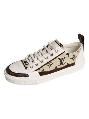 Louis Vuitton Sneakers Stellar Line Low Cut Lace-up Monogram Shoes Canvas